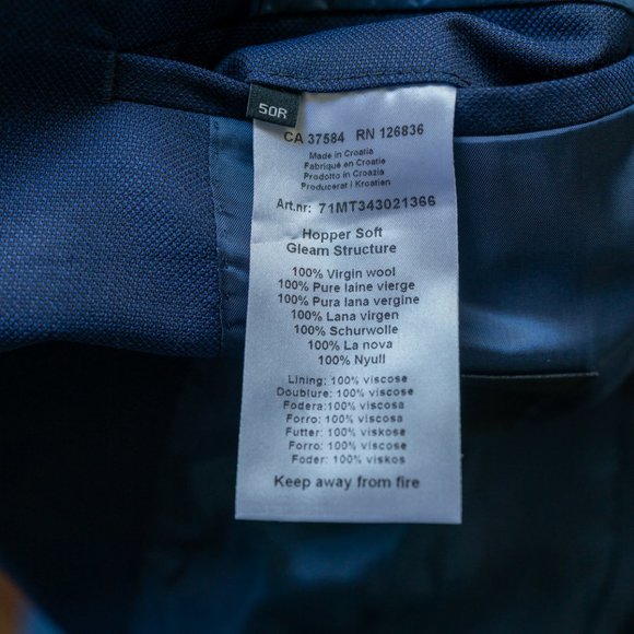 J. Lindeberg Hopper Soft Blueberry "Combat" Blazer - Picture 3 of 16